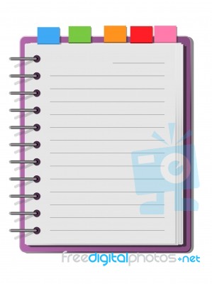 Blank White Note Book Stock Image