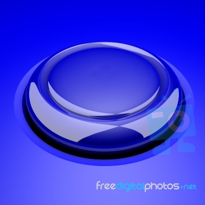 Blu Button Stock Image