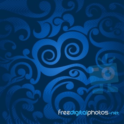 Blue Abstract Pattern Stock Image