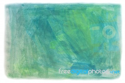 Blue And Green Painting Stock Image