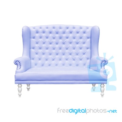 Blue  Armchair Stock Photo