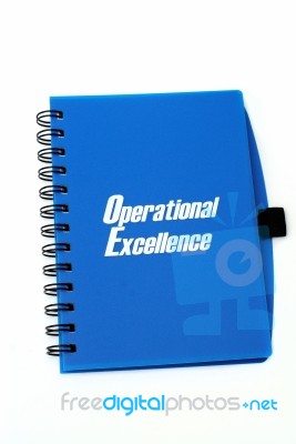 Blue Book Stock Photo