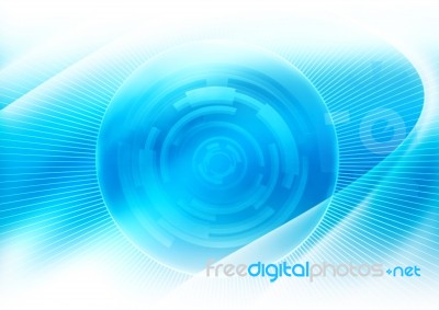 Blue Circle Abstract Background Stock Image