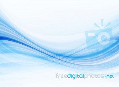 Blue Curved Abstract Background Stock Image