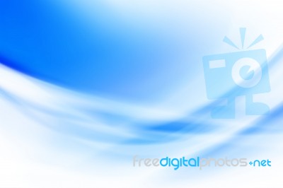 Blue Curved Abstract Background Stock Image