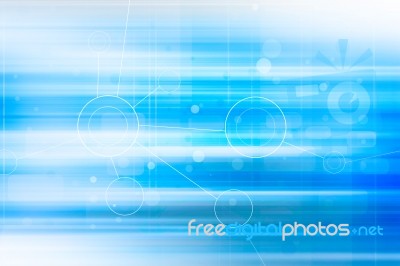 Blue Futuristic Background Stock Image