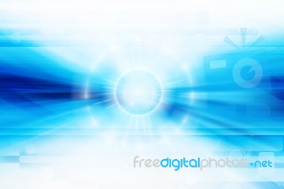 Blue Futuristic Background Stock Image
