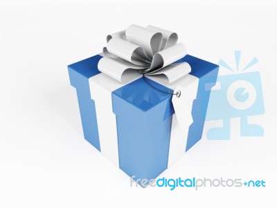 Blue Gift Stock Image
