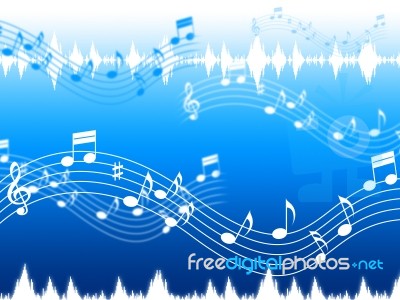 blue music background