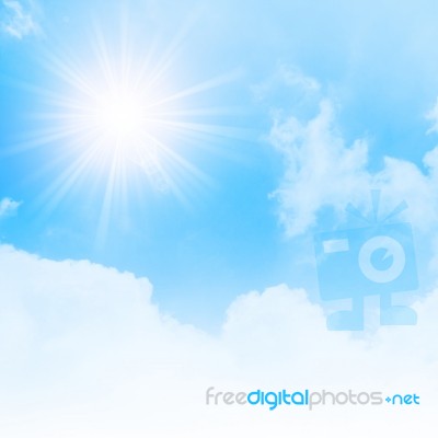 Blue Sky Background Stock Photo