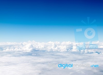 Blue Sky With Clouds Stock Photo