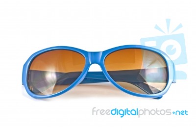 Blue Sunglasses  Stock Photo