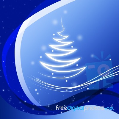 Blue Zigzag Background Shows Jagged Lines And Twinkling
 Stock Image