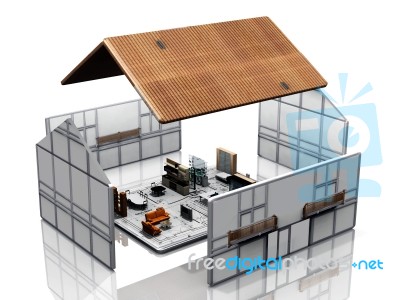 Blueprint Of Home Stock Image
