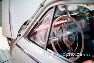 Bmw Classic Car Detail Stock Photo