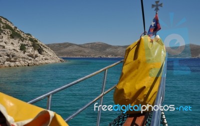 Boat Cruising Stock Photo