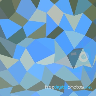 Bondi Blue Abstract Low Polygon Background Stock Image