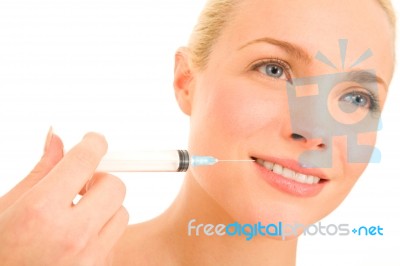 Botox Injection Stock Photo