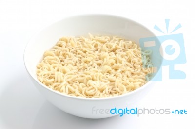 Bowl Of Noodles Stock Photo