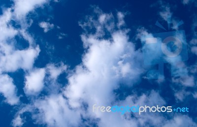 Bright Blue Sky Stock Photo