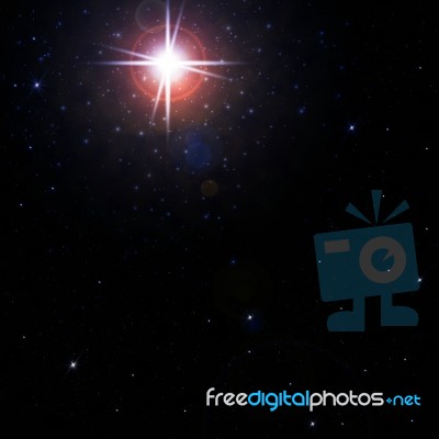 Bright Star Stock Image