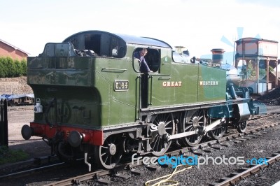 British Steam Train Stock Photo