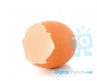 Broken Eggshell Stock Photo