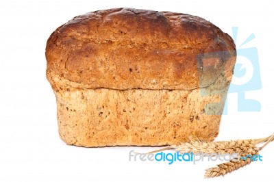 Brown Bread Loaf Stock Photo