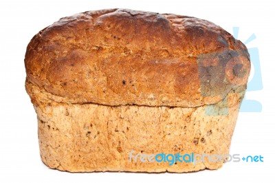 Brown Bread Loaf Stock Photo