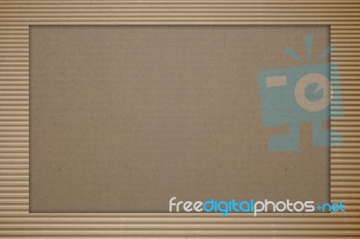 Brown Corrugated Cardboard Stock Photo