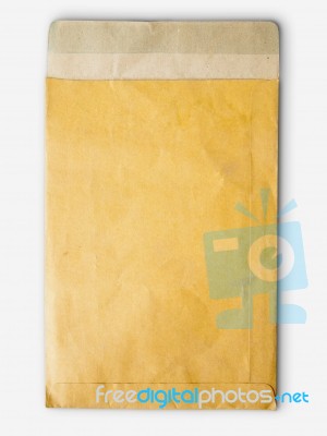 Brown Paper Bag Vertical Stock Photo