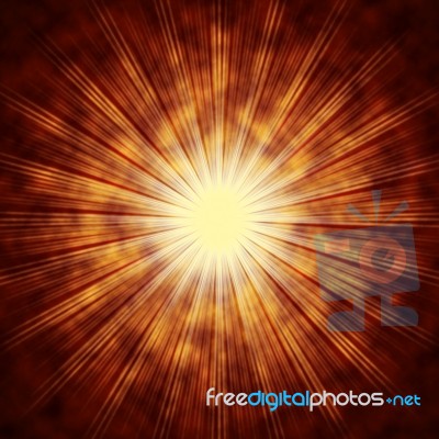 Brown Sun Background Means Shining Beams And Rays
 Stock Image