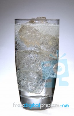 Bubbles With Ice Stock Photo
