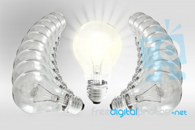 Bulb, Energy Everywhere Stock Image