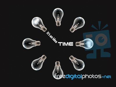Bulb Time Stock Photo