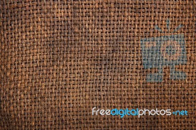 Burlap Hessian Sacking Backdrop Stock Photo