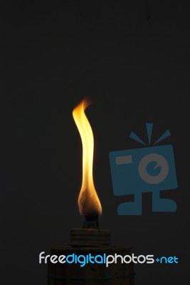 Burning lamp Stock Photo