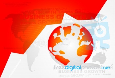 Business Background With World Map Stock Image