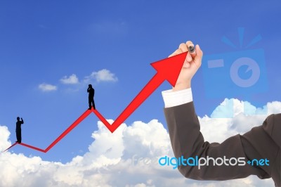 Business Concept With Arrow Stock Photo