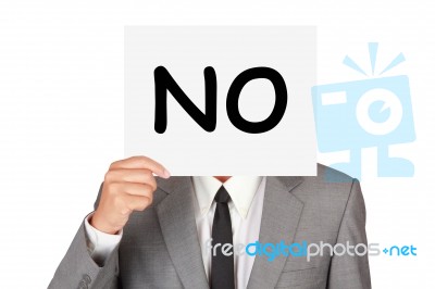 Business Expression Say No Stock Photo