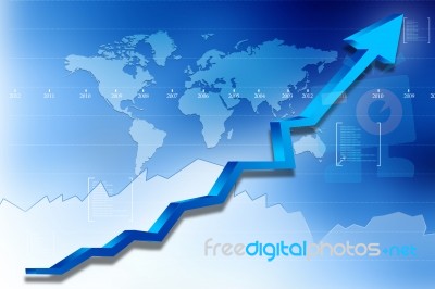 Business Graph Stock Image