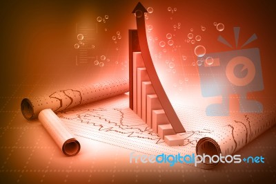 Business Graph Stock Image