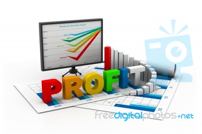 Business Graph And Chart Stock Image