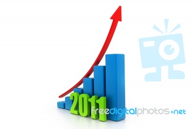 Business Growth Of Year Stock Image