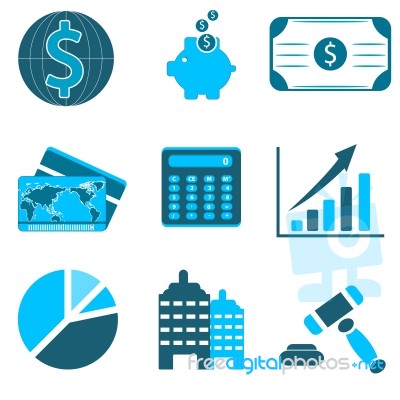 Business Icons Stock Image