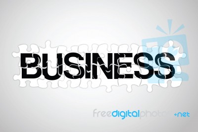 Business Jigsaw Stock Photo