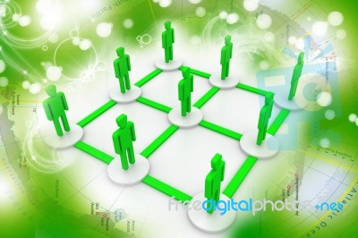 Business Network Stock Image