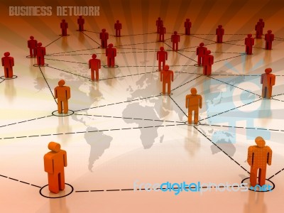 Business Network Stock Image