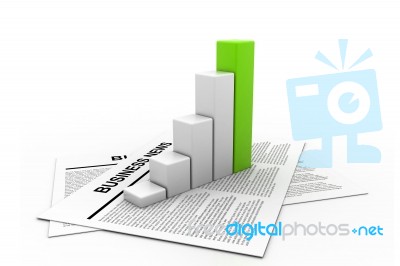 Business News And Graph Stock Image