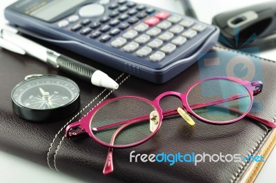 Business Or School Accessories Stock Photo
